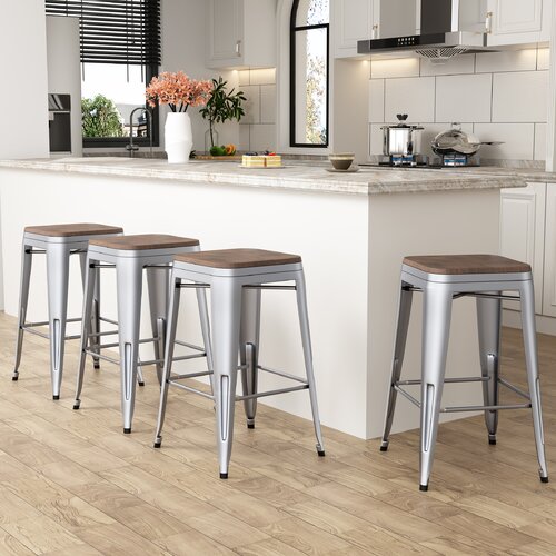 Bar Height Bar Stools You Ll Love In 2023 Wayfair Canada   Hartung Stool (Set Of 4) 